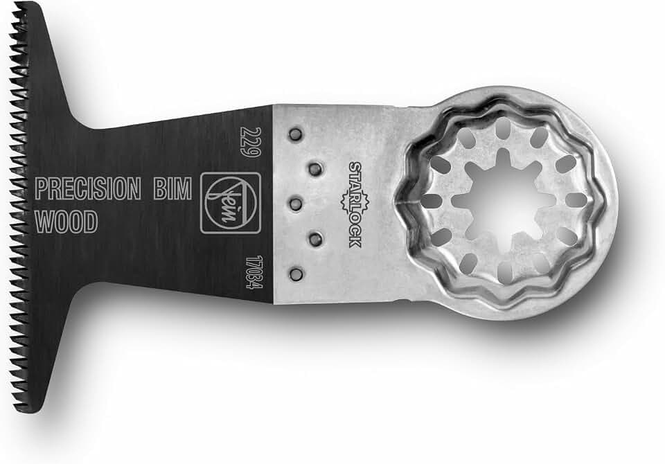 FEIN E-Cut Precision BIM-Sägeblatt, Ve. 3 St., Breite 65 mm, Länge 50 mm, Aufnahme Starlock, Bi-Metall mit doppelreihige Japan-Verzahnung für alle Holzwerkstoffe, Gipskarton und weiche Kunststoffe