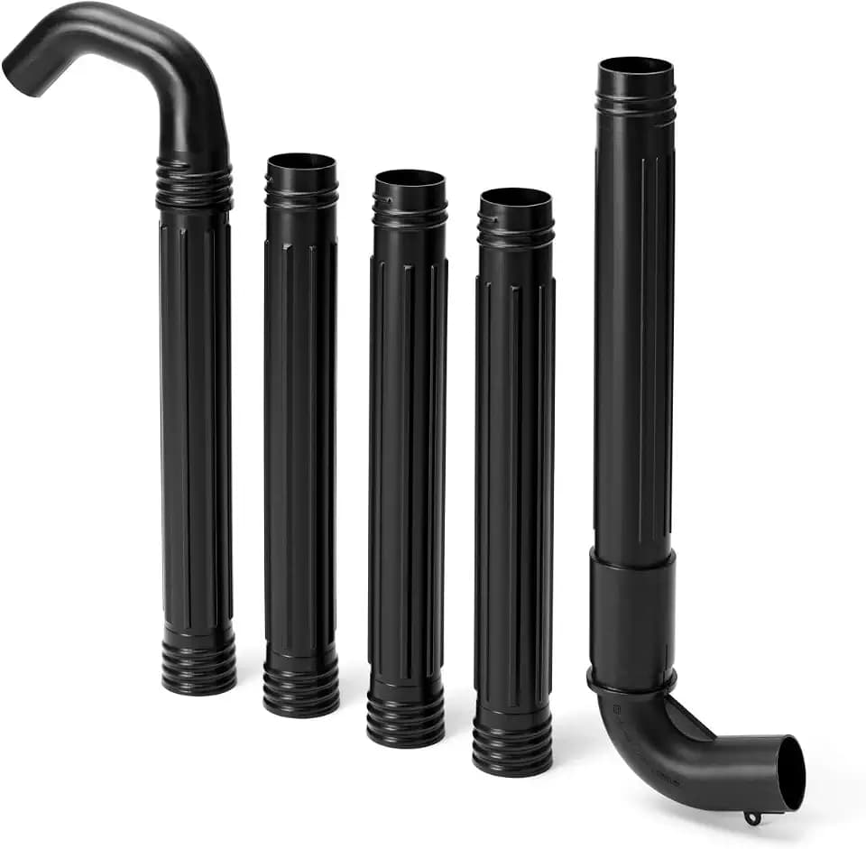Husqvarna Leaf Blower Gutter Attachment Kit, Hose Attachment for Husqvarna 125B and 125BVX Leaf Blowers, Black