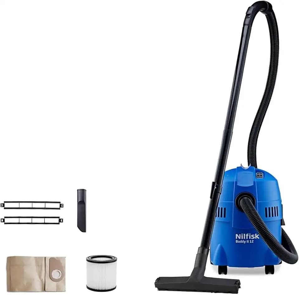 Nilfisk Buddy II 12L Nass Trockensauger - Staubsauger für Werkstatt, Haus, Garten und Auto (1200 W)