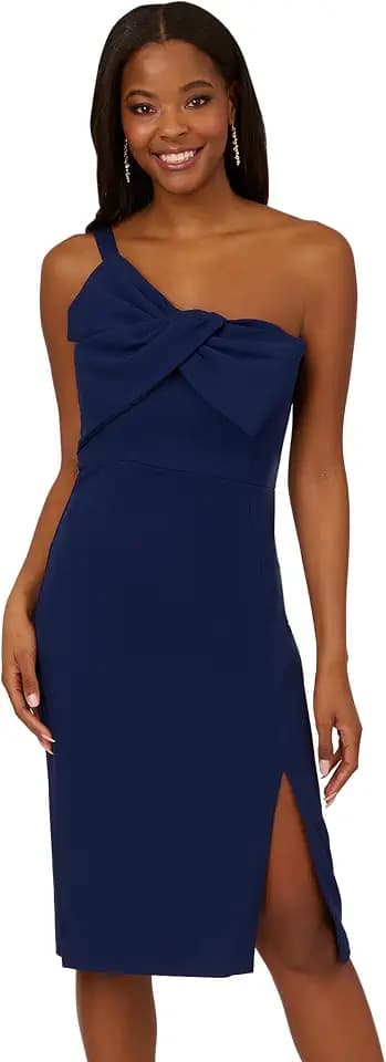 Adrianna Papell Women's Knit Crepe Short Dress