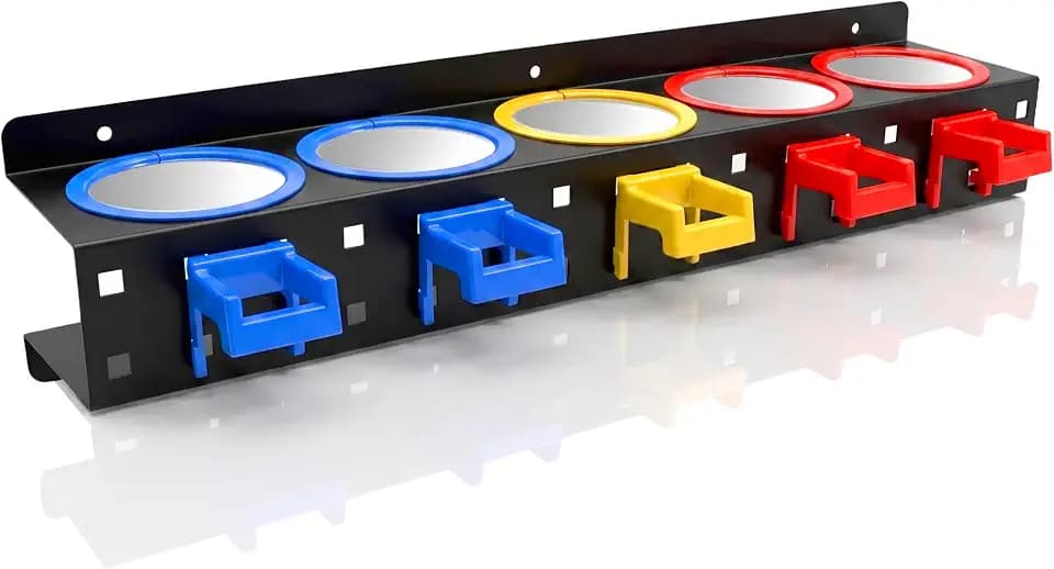 Spray Bottle Storage Rack with Extra Abrasive Holder