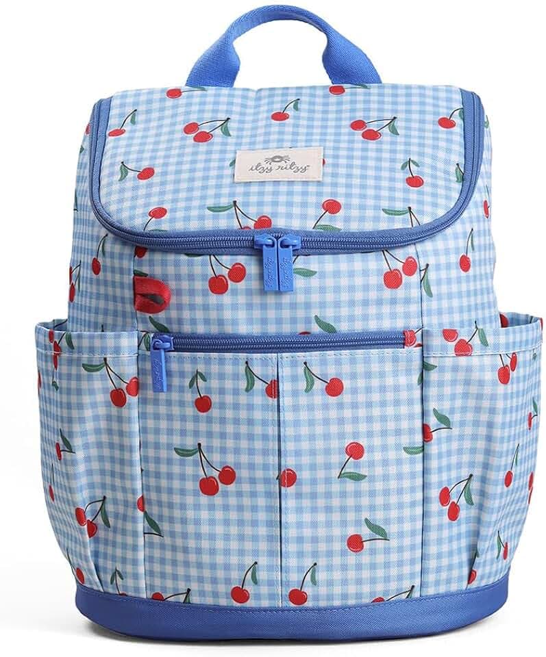 Itzy Ritzy Toddler & Kids Backpack - Lightweight School Bag (Cherries)