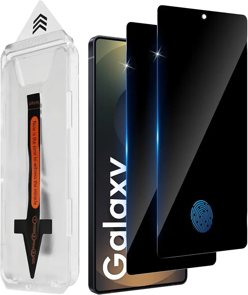 Aerku Sichtschutz Schutzfolie für Samsung Galaxy S25 Ultra für Panzerglas, 2 Stück [Auto-Installation] Sichtschutzfolie Anti-Spy Folie Privacy Schutzglas Extrem Kratzfest 9H, Anti-Fingerprint Film
