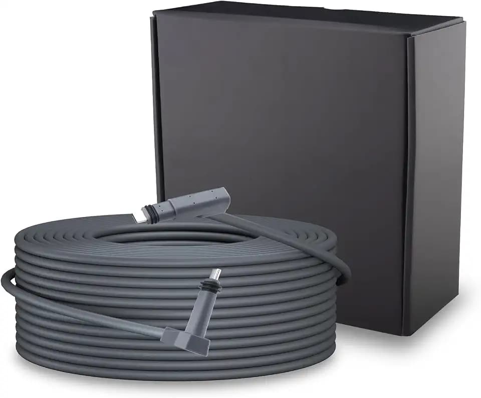 Starlink V2 Gen2 Kabel 46M/150FT Starlink Satellit GEN 2 Ersatzkabel Hochgeschwindigkeitsübertragung 1200 Mbit/s Wasserdicht Rechteckiges Satellitenkabel V2 Multifunktionsschutz