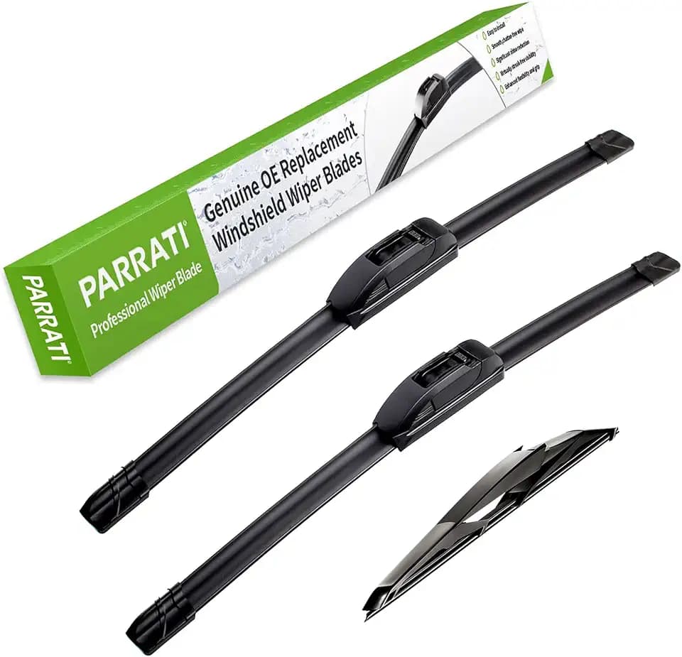 PARRATI® High Performance Premium All-Season Automotive Windshield Wipers with Rear Wiper Blades Replacement for 2007-2018 Acura RDX,2018-2022 Nissan Leaf,Easy to Install 26"+16"+14''(Set of 3)