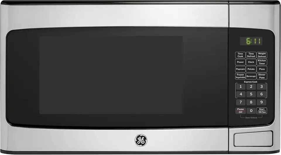GE Countertop Microwave Oven, 950 Watt, 1.1 Cu. Ft., Stainless Steel
