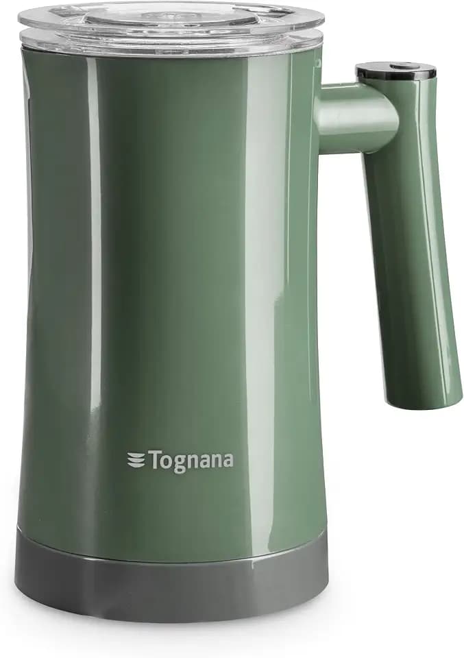 Tognana Iridea Elektrischer Milchaufschäumer, 350 ml, 3 Funktionen, Salbeigrün