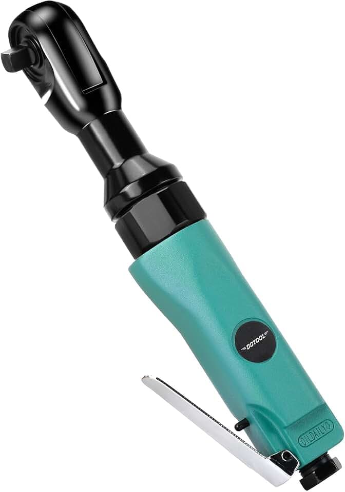 Dotool 3/8" Air Ratchet Wrench,Professional Pneumatic Ratchet Wrenches，Square Drive 160 RPM Lightweight, Compact，Forward/Reverse Control (green)