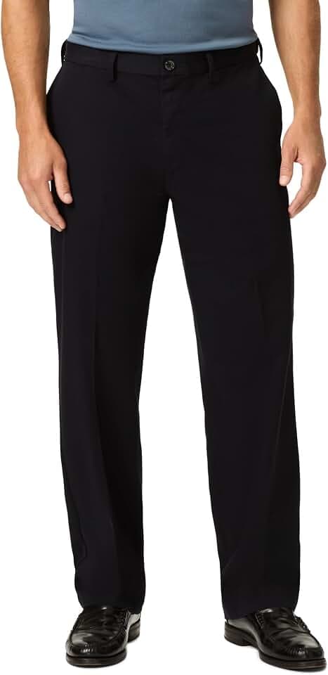 Dockers Men's Comfort Khaki Stretch Relaxed-fit Flat-Front Pant