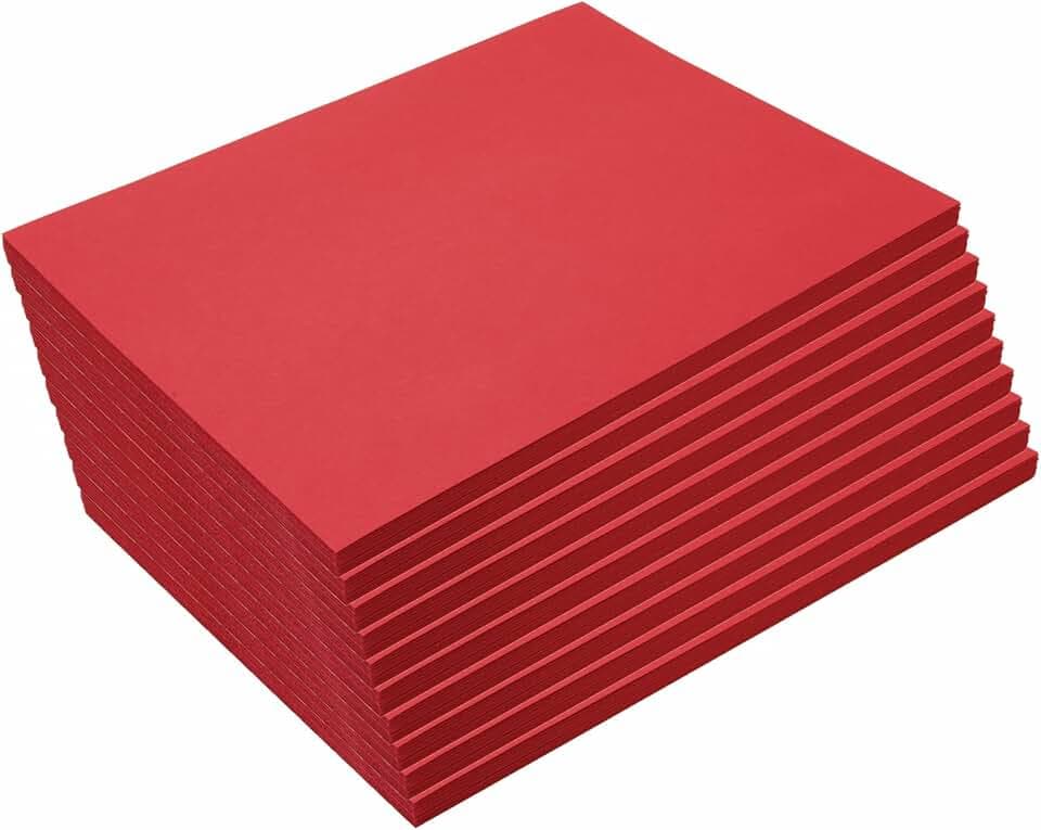 Colorations 9" x 12" Mediumweight Holiday Red Construction Paper
