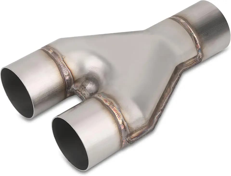 Vurkcy 2.5 inch Exhaust Y Pipe, 10" Overall Length