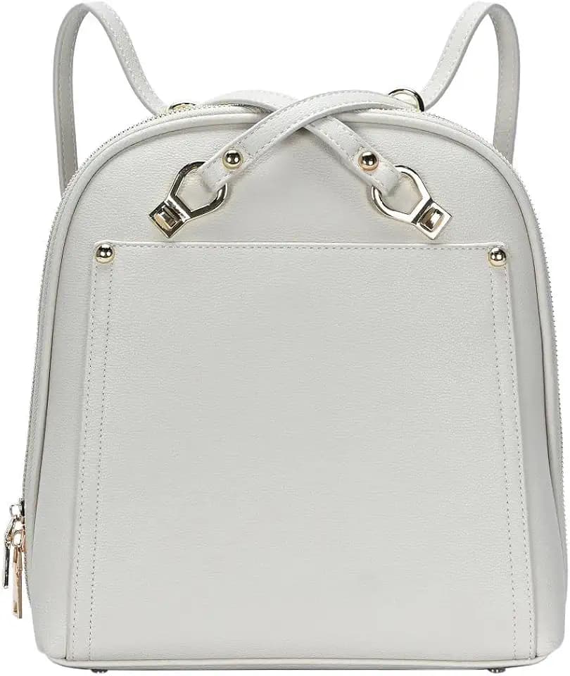 MMS Brands Miztique Daisy Convertible Backpack Purse for Women | Vegan Leather Shoulder Strap Bag or Convertible Backpack | (Bone)