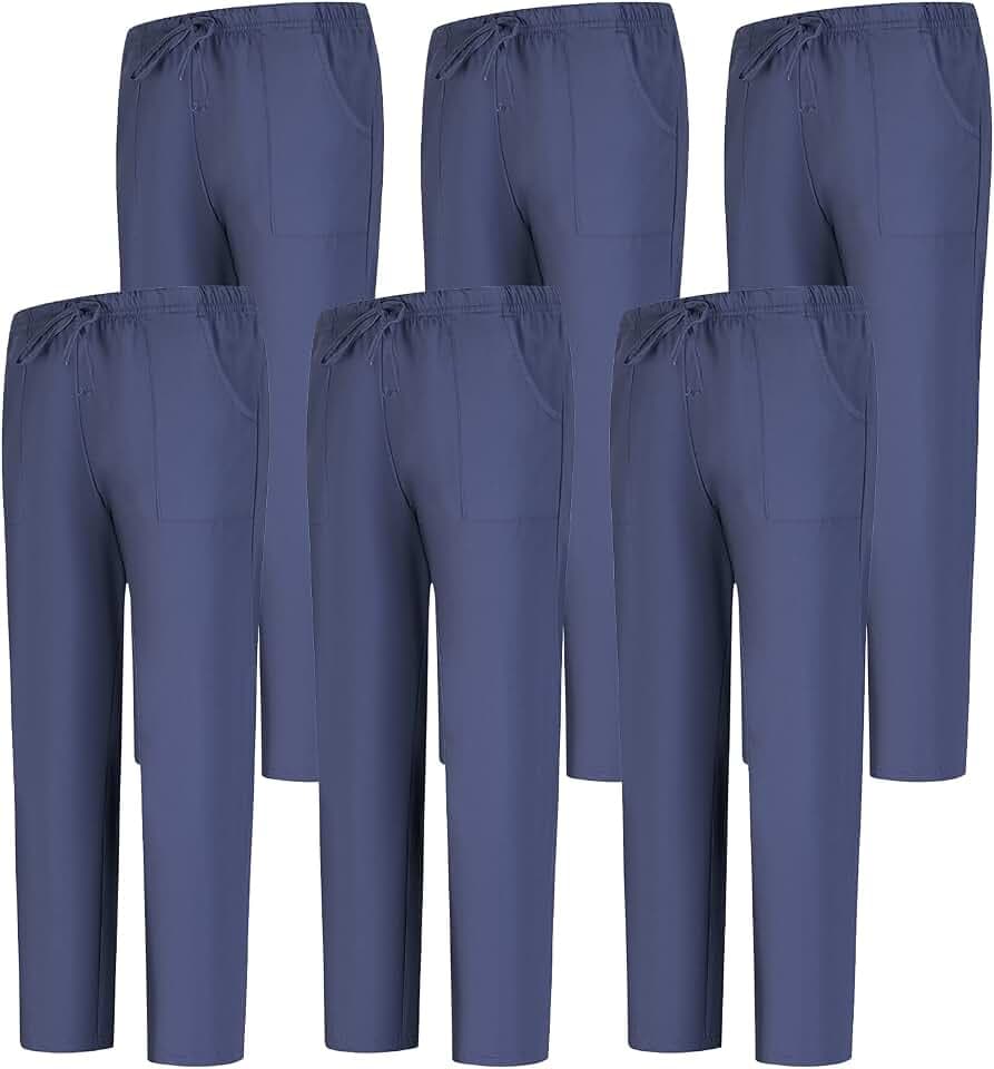 MISEMIYA Unisex Medizinische Schlupfhose (6er Pack)