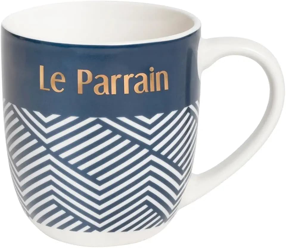 Draeger Paris - Geschenk-Becher - "LE PARRAIN", Pastell, Hauteur: 9.3 cm, Diamètre: 8 cm