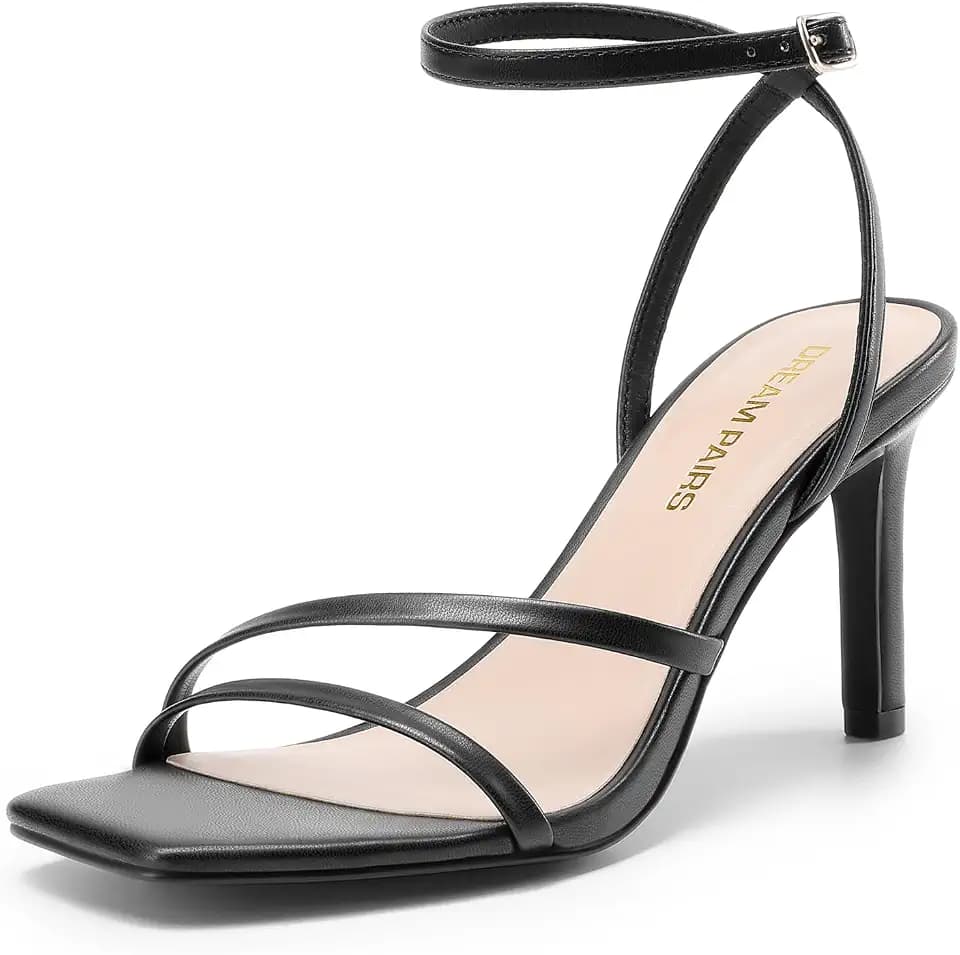 DREAM PAIRS Women's Comfort Sexy Strappy Stiletto Heels