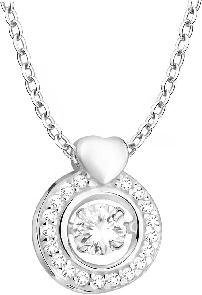 Sofia Milani - Damen Halskette 925 Silber - mit Zirkonia Steinen - Kreis Anhänger