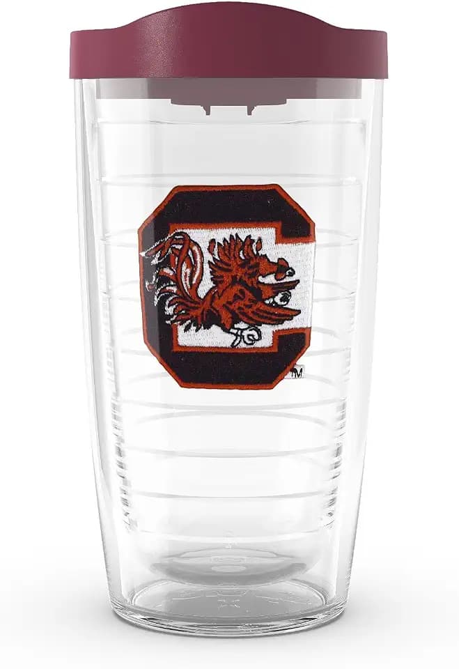 Tervis South Carolina Gamecocks - Primary Logo Made in USA Double Walled Insulated Tumbler Travel Cup Keeps Drinks Cold & Hot, 16oz, Classic