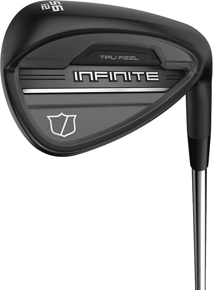 Wilson Infinite Cavity Back Wedge, Mit TPU-Einsatz und präzisionsgefrästen Rillen für hohen Spin