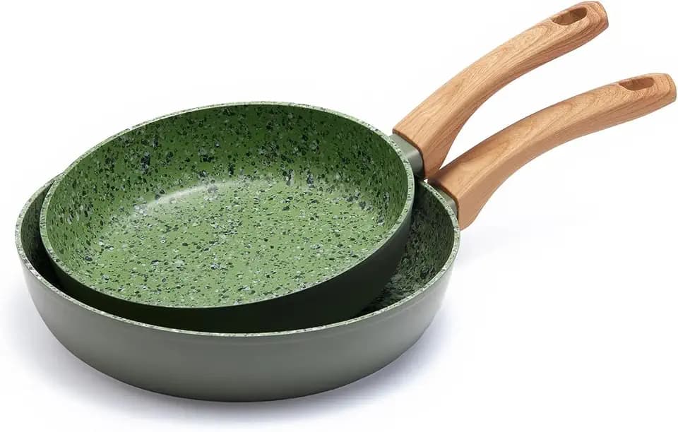 grün Zoll Antihaft-Bratpfannen Set