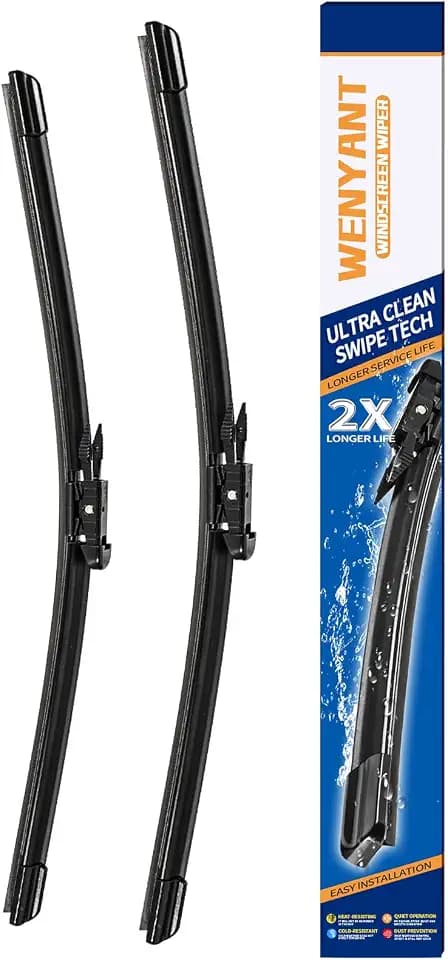 26"/20" Windshield Wipers Compatible with Toyota Avalon 2005-2012 Ford Taurus 2010-2017 Lincoln MKS 2010-2016 Front Wiper Blades for My Car Original Equipment Automotive Replacement (Set of 2)