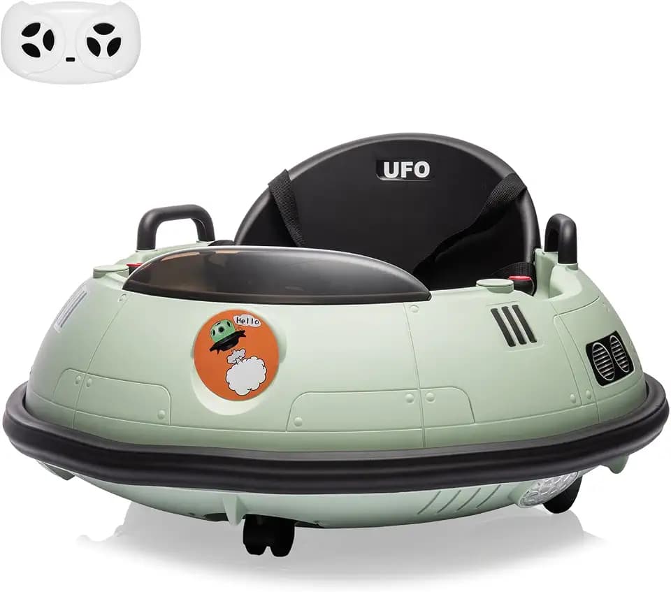 12V Electric Toddlers Bumper Car, Ride On Bumper Car for Kids