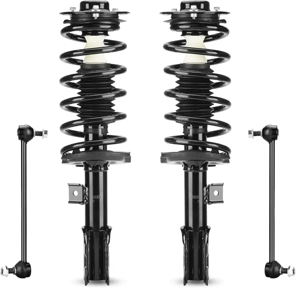 ILONPA Front Struts w/Coil Spring & Sway Bar Links for Chevy Equinox GMC Terrain Saturn Vue Pontiac Torrent Suzuki XL-7, Suspension Kit Shock Absorbers Assemblies for 172526 172527 K750188 K750189