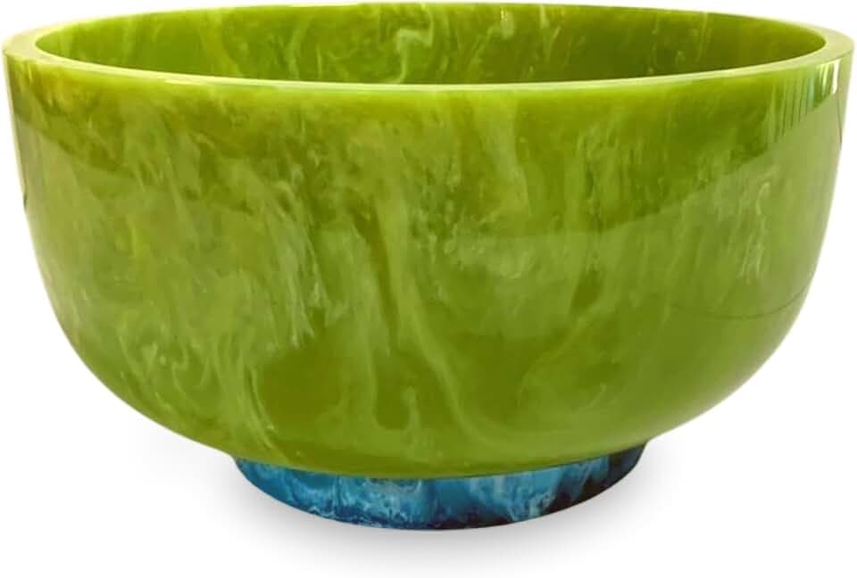 Beatriz Ball RESIN Rio Large Bowl with Base - Green and Blue