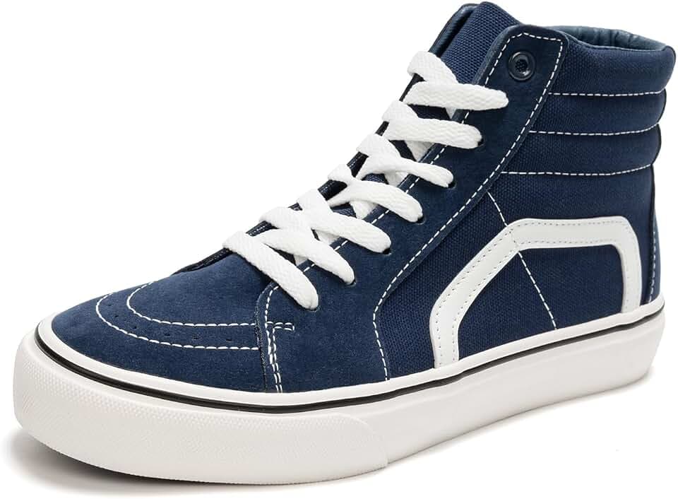 HEVA Damen Klassische Segeltuchschuhe Bequeme Turnschuhe Herren Schnürschuh Trainer Freizeitschuhe
