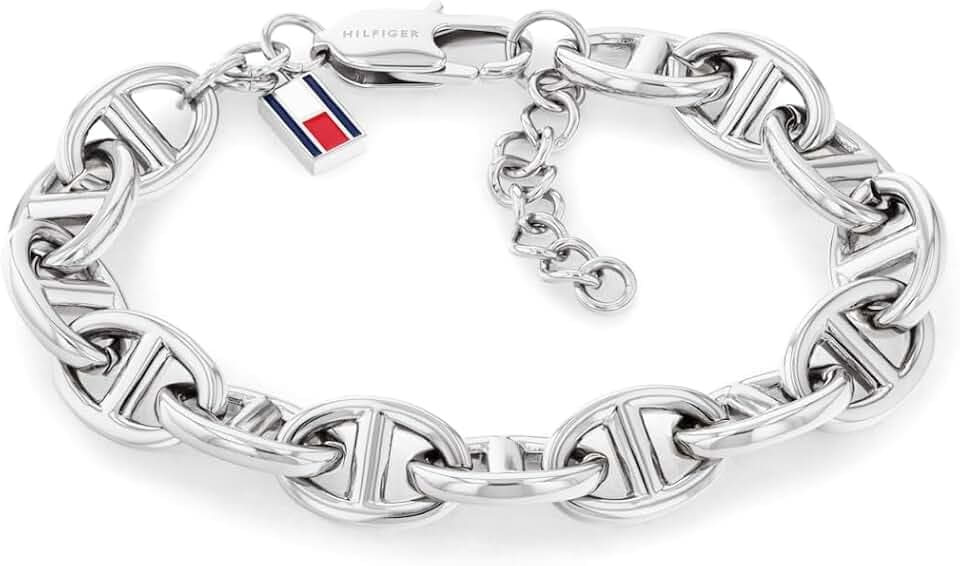 Tommy Hilfiger Jewelry Gliederarmband für Damen Kollektion aus Edelstahl - Erhältlich aus Gold oder Silber