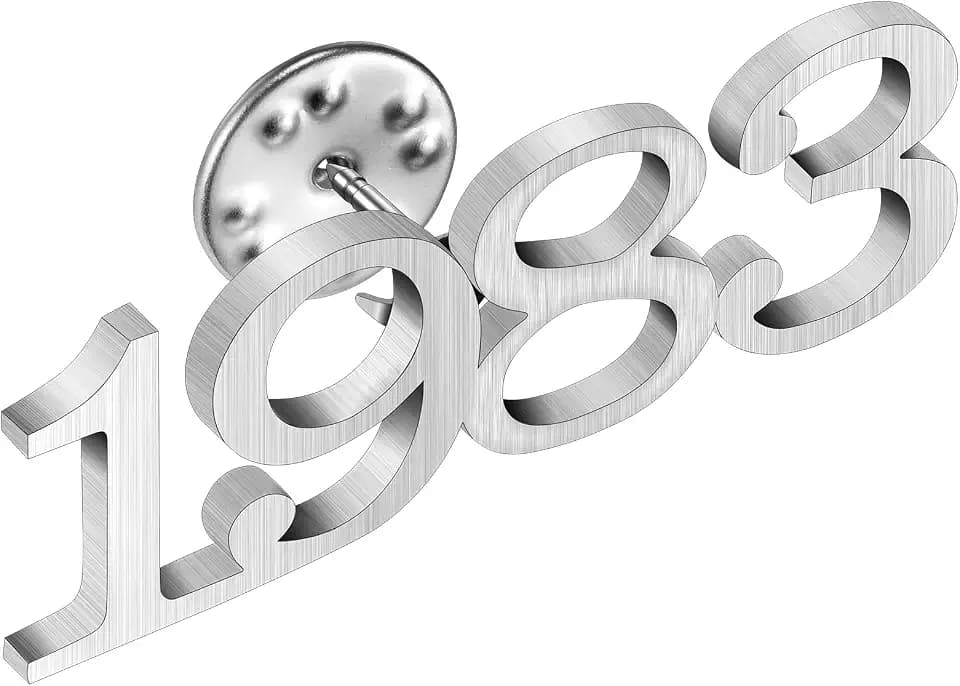 AMITER Birth Year Lapel Pin, 1970-2025 Enamel Brooch Pins Tie Tacks for Men & Women Birthday, Graduation, Anniversary