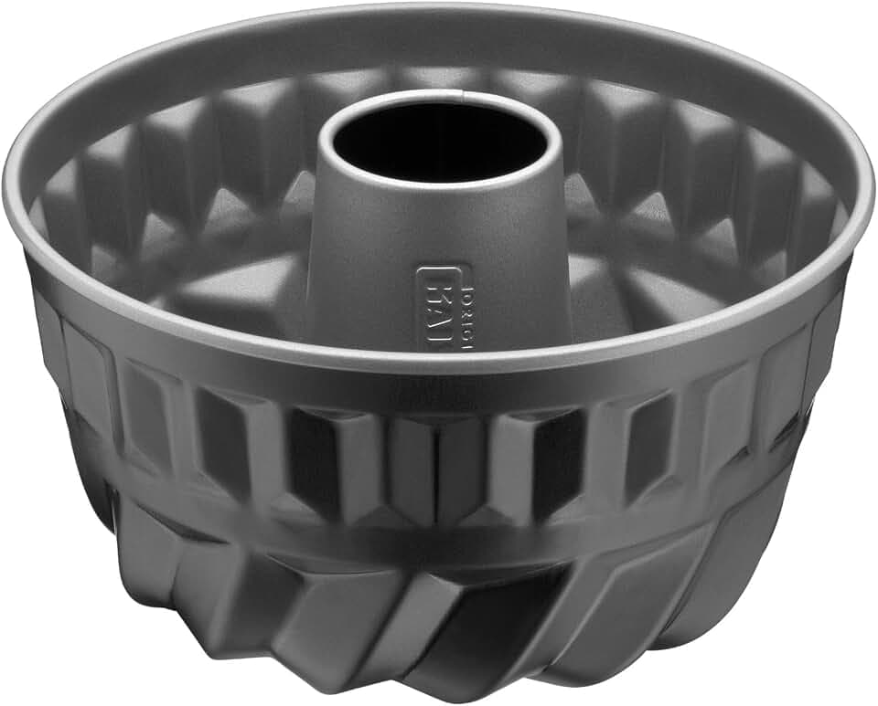 ORIGINAL KAISER Inspiration Mini Bundform 16 cm, kleine Gugelhupfform, Antihaftbeschichtung, Springform klein für 1/2 Rezeptportion, geeignet für die Heißluftfritteuse, Schwarz