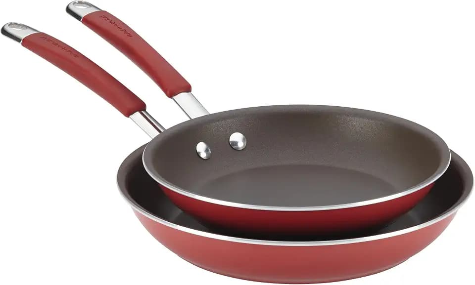 Rachael Ray Cucina Nonstick Frying Pan Set, 9.25 & 11-Inch