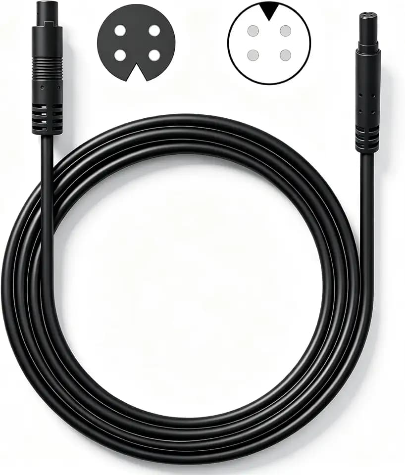 4 Pin 10FT Male to Female Backup Camera Extension Cable