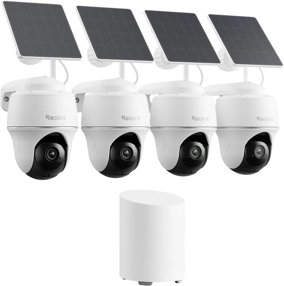 Reolink 2K Überwachungskamera Aussen Akku Solar Set mit 2,4/5 GHz WLAN