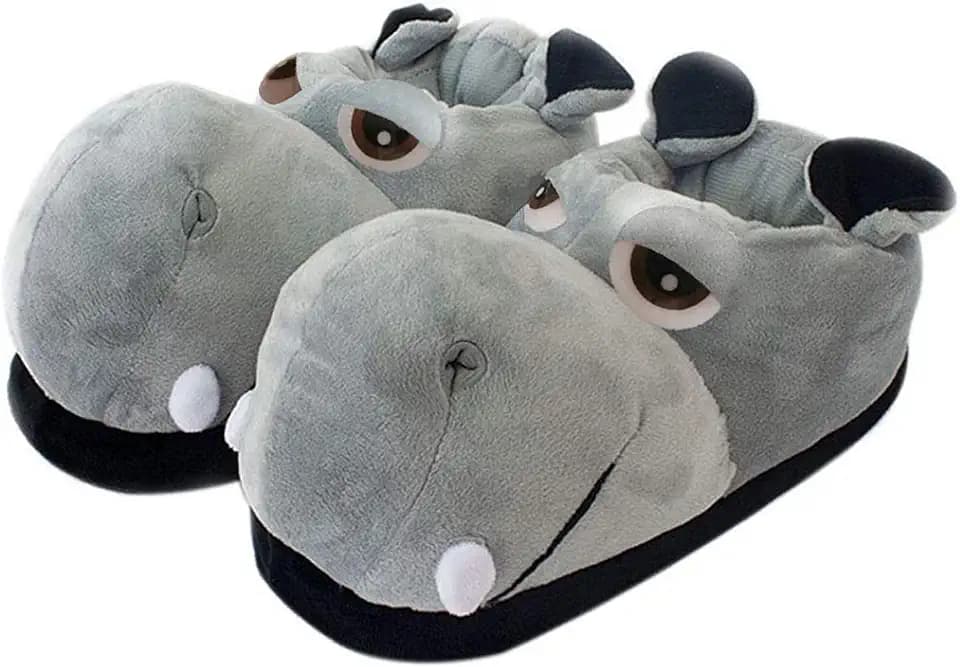 Women's slippers, dinosaur slippers, cartoon tiger slippers, animal slippers, warm home cotton shoes
