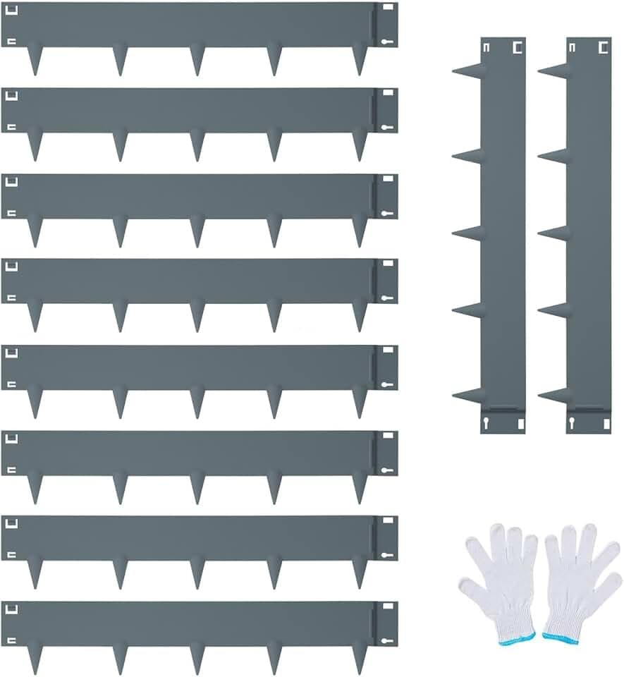 GarveeHome Rasenkante Beeteinfassung Verzinkter Stahl Flexibel Beetumrandung Beetbegrenzung Gartenzaun Für Rasen Und Beet
