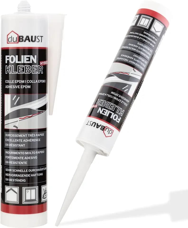 EMP24 EPDM Kleber Folienkleber hochelastisch EPDM Folie Teichfolie Baufolie Dichtfolie 290ml schwarz