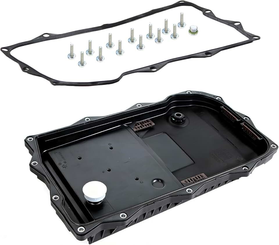 AUCERAMIC 24117624192 24118612901 8HP70 8 Speed Transmission Oil Pan w/Filter Gasket Screw Fit for 10-17 BMW 228i 230i 328i 330i 335i 428i 430i 435i 440i 528i 535i 540i 550i 640i 650i 740Li X3 X4 X5
