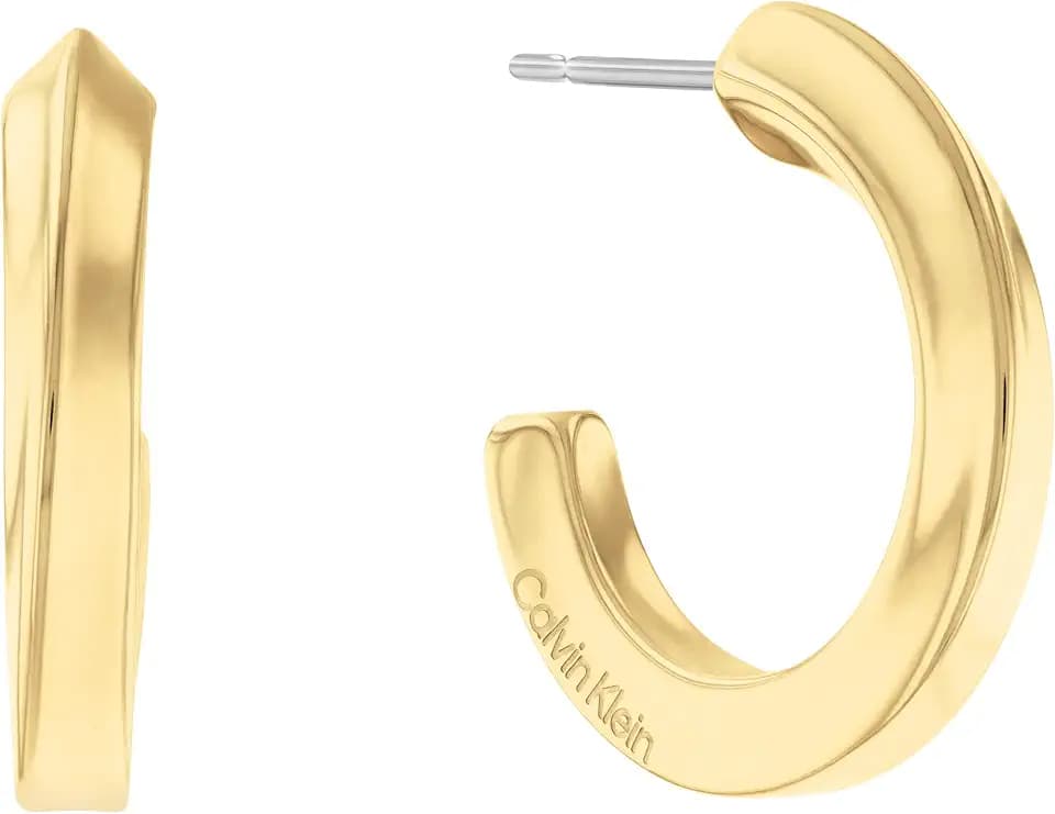 Calvin Klein Creolen für Damen TWISTED RING Kollektion aus Edelstahl - Erhältlich in Silber oder Gold