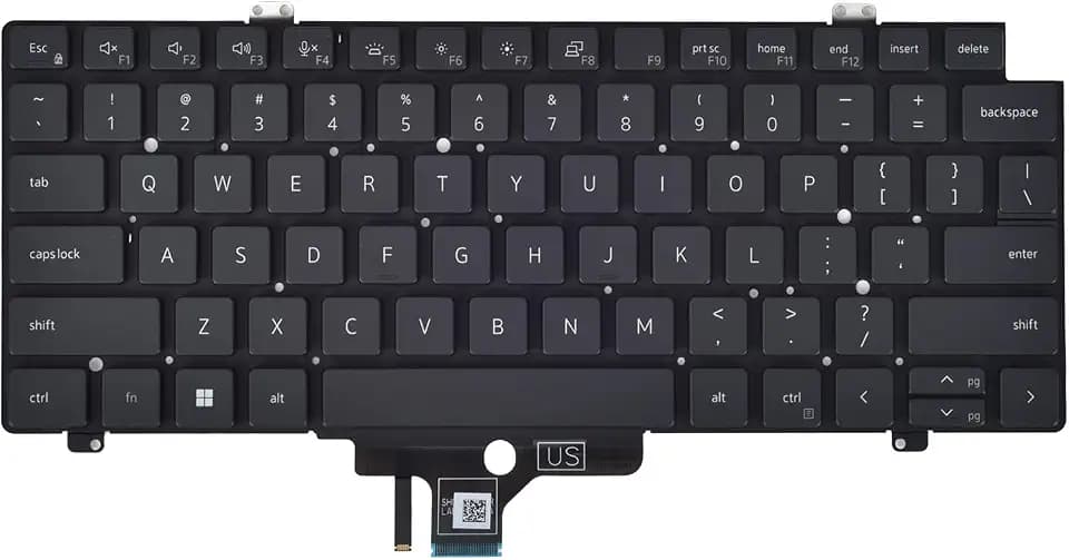 Replacement Keyboard for Dell Latitude 5420 5421 5430 5431 5440 5450 7420 7430 7520 7530, Precision 3470 3480 3490 Series Laptop with Backlit P/N: MV4X8 0MV4X8, US Layout