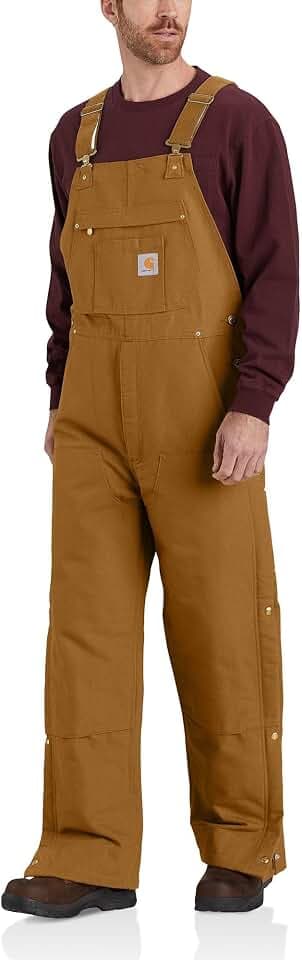 Carhartt Men's Firm Duck Insulated Bib Overall