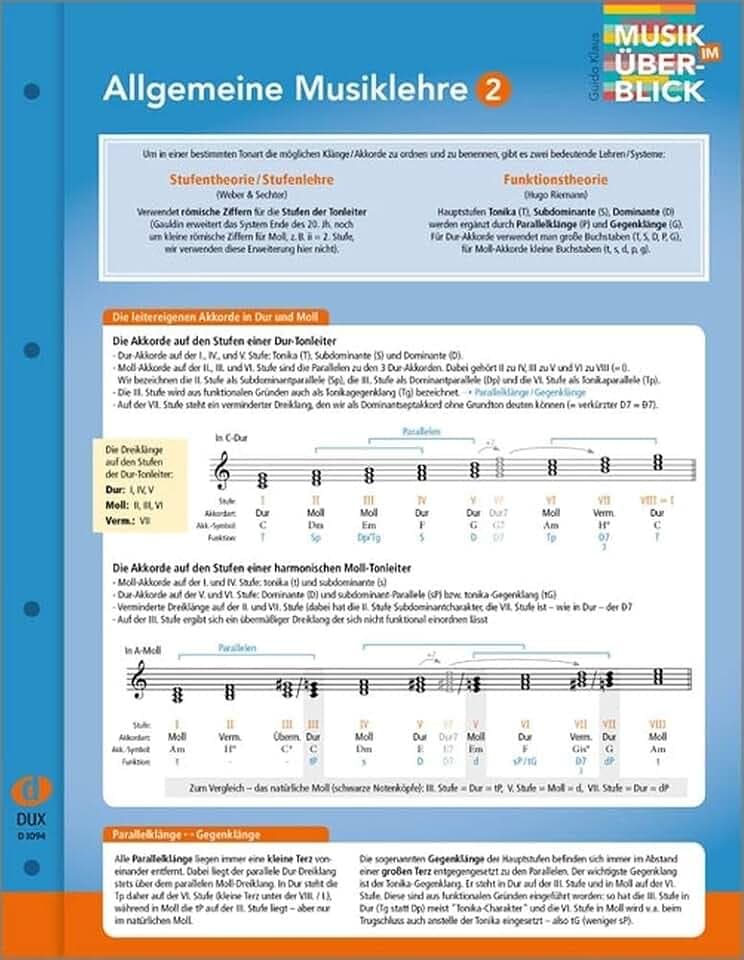 Allgemeine Musiklehre 2: aus der Reihe „Musik im Überblick“