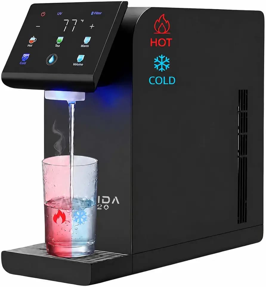 Countertop Water Dispenser, Hot & Cold Water Dispenser, Black