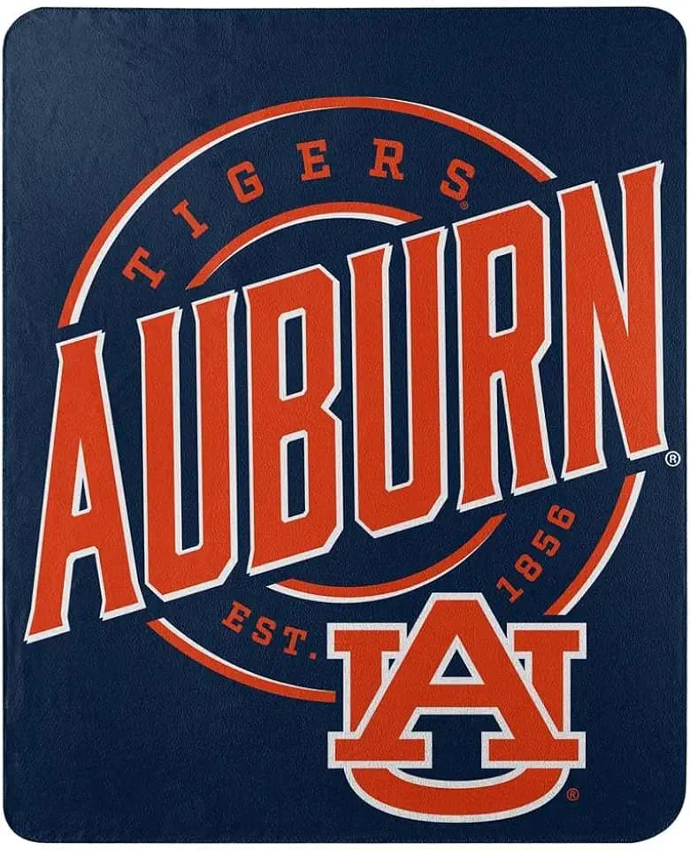 Northwest NCAA Auburn Tigers Unisex-Adult Fleece Throw Blanket, 50" x 60", Campaign
