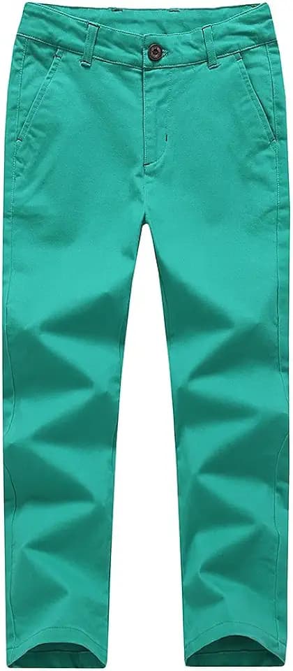 Jungen Hose Chino Hose Slim Trousers Verstellbarer Taille Baumwollhose Pants für Jungen 4-14 Jahre