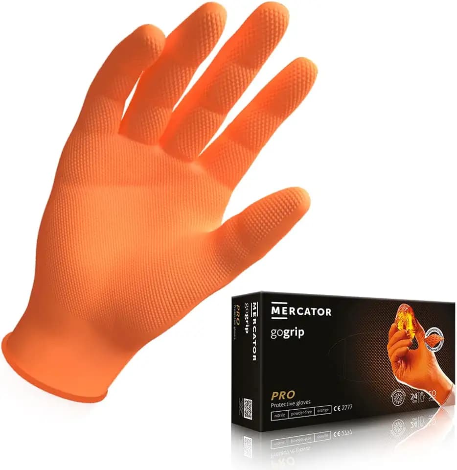 , Taglia:XL - 50 Stück, Kolor:GoGrip Orange