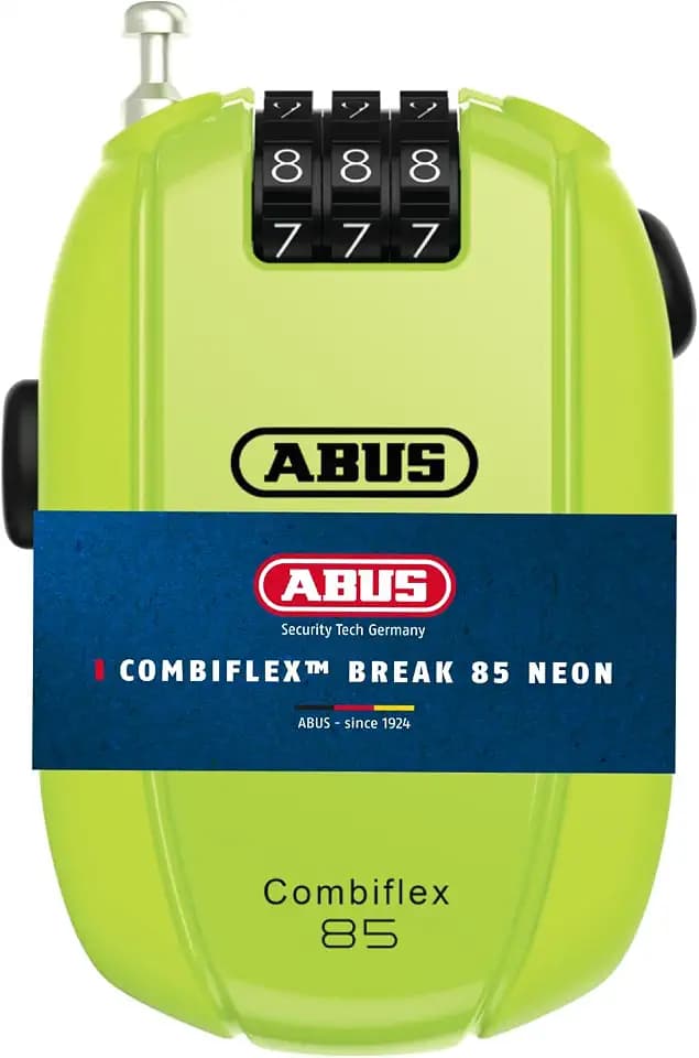 ABUS Kabelschloss Combiflex – Schloss zur Sicherung von Skiern, Helm, Kinderwagen und Gepäck – diverse Längen und Stärken