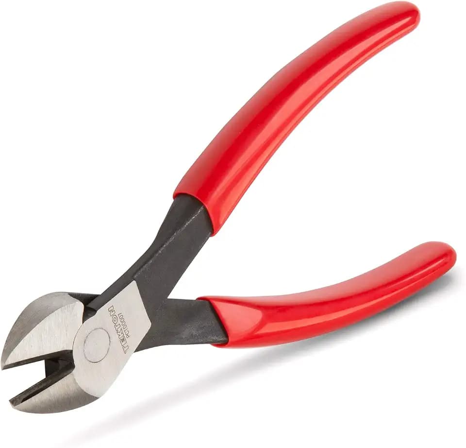 TEKTON 7 Inch Diagonal Cutting Pliers | PCT00007,Red