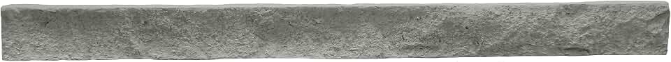 GenStone Faux Stacked Stone Trim 42" x 1.25" x 3.5" in Northern Slate Color for Do It Yourself Friendly Home Improvement Projects