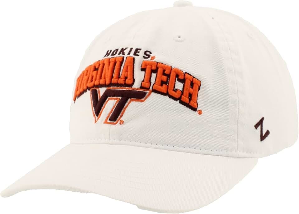 ZHATS NCAA Unisex-Adult NCAA Officially Licensed Hat Scholarship Classic White
